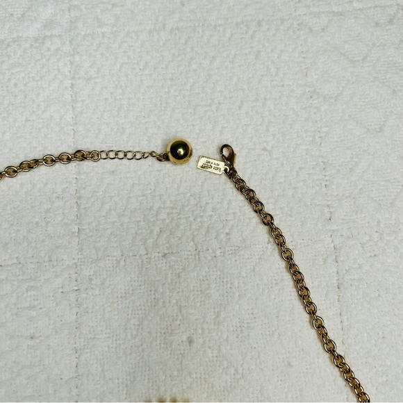 kate spade Lorelei Necklace Gold and Clear Sunburst Facted Stones Statement - Picture 10 of 11